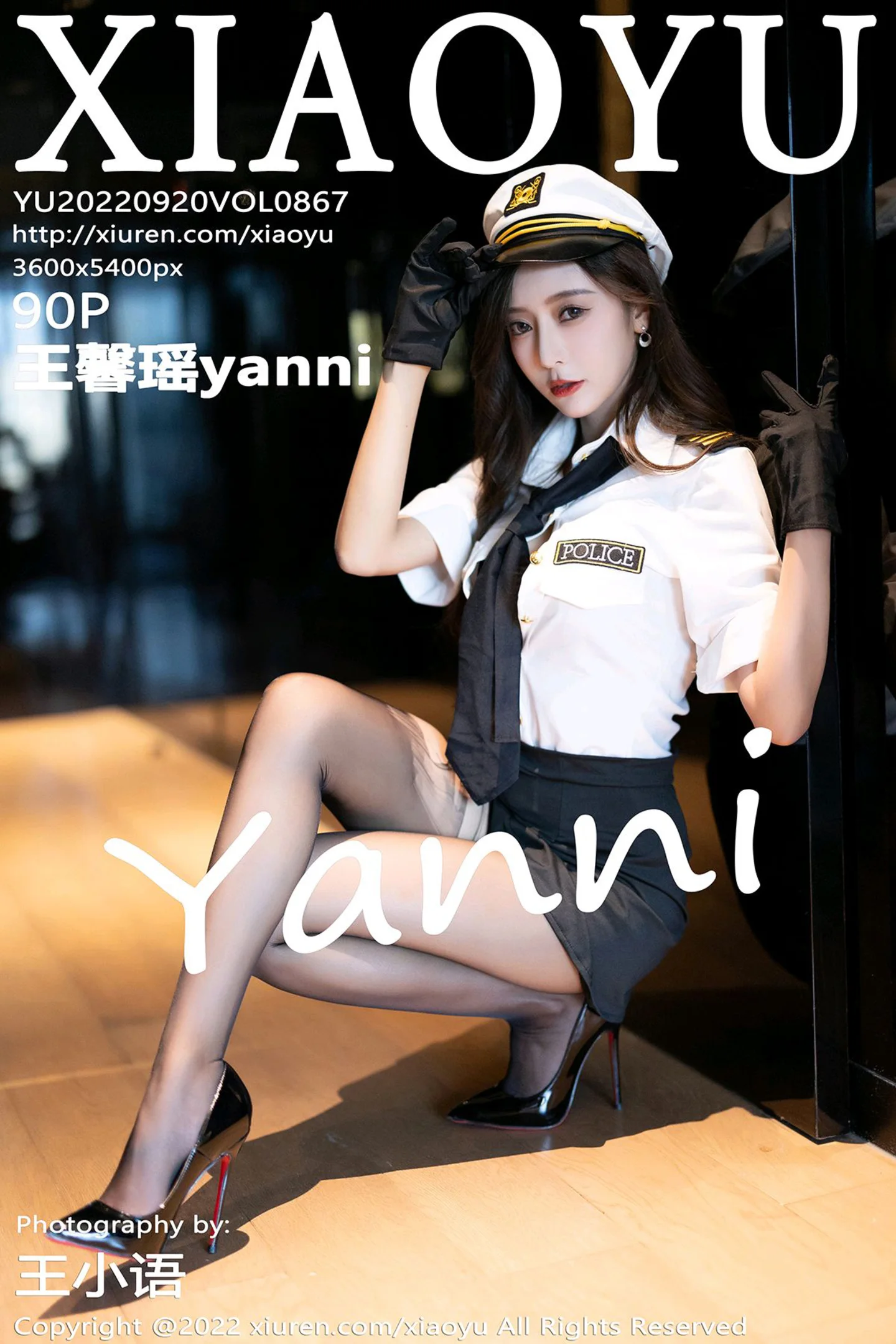 [XiaoYu画语界]Vol.867_女神王馨瑶yanni韩国女警官制服露蕾丝内衣配破烂黑丝诱惑写真90P-秀人网 - XiuRen.Xyz